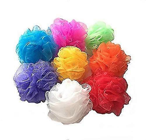 Mesh Loofah Gąbki, 8-pak Małe Loofahs dla dzieci Kolorowe gąbki Mesh Pouf Resuable Shower Sponges Loofah Bath Ball Back (8 Count (Pack Of 1))