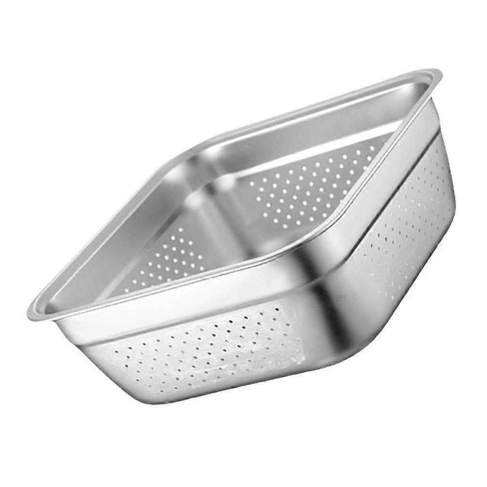 Stainless Steel Basin Colander for Washing Vegetables 2Pcs Set