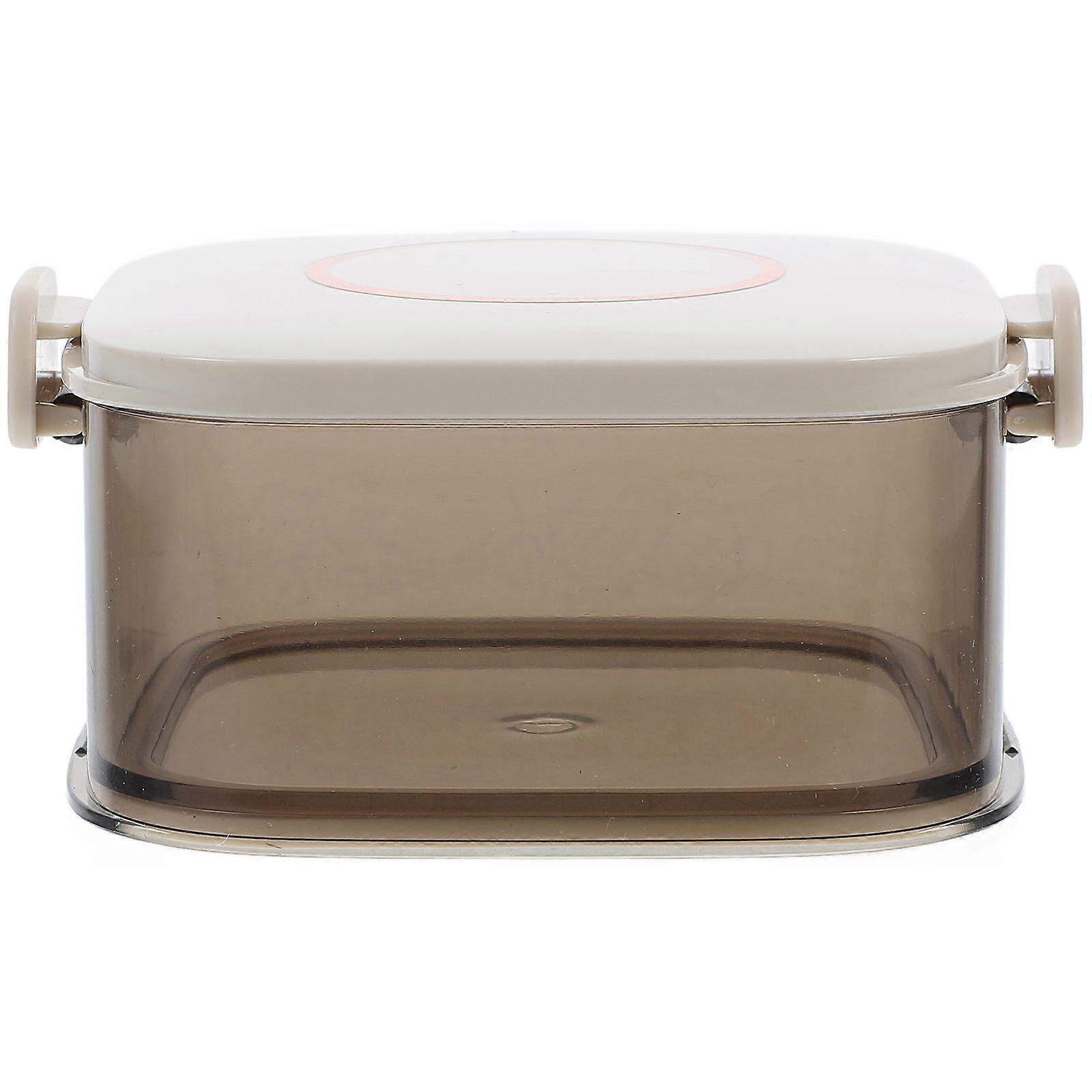 Airtight Containers 3Pcs Kitchen Spice Keeper For Home Storage Clear Transparent Plastic Compartmentalization