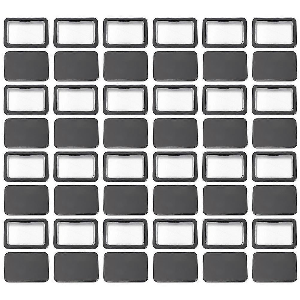 Black Tinplate Can Storage Container with Lid 12Pcs Small Candy Tin Boxes