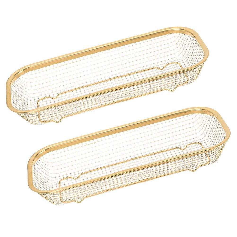 Stainless Chopsticks Basket Multi-Function Storage for Home 2Pcs Organizer