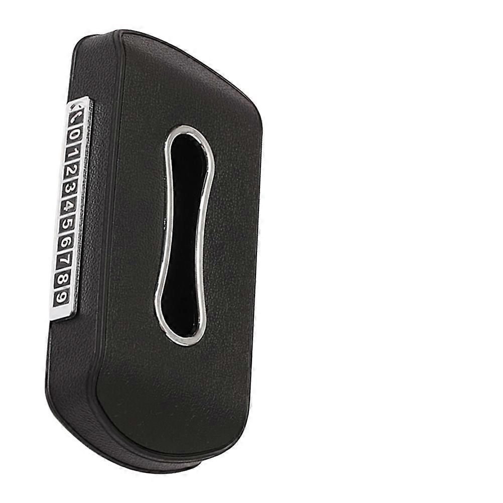 Car Tissue Box Plastic for Car Use 2Pcs Napkin Holder Black