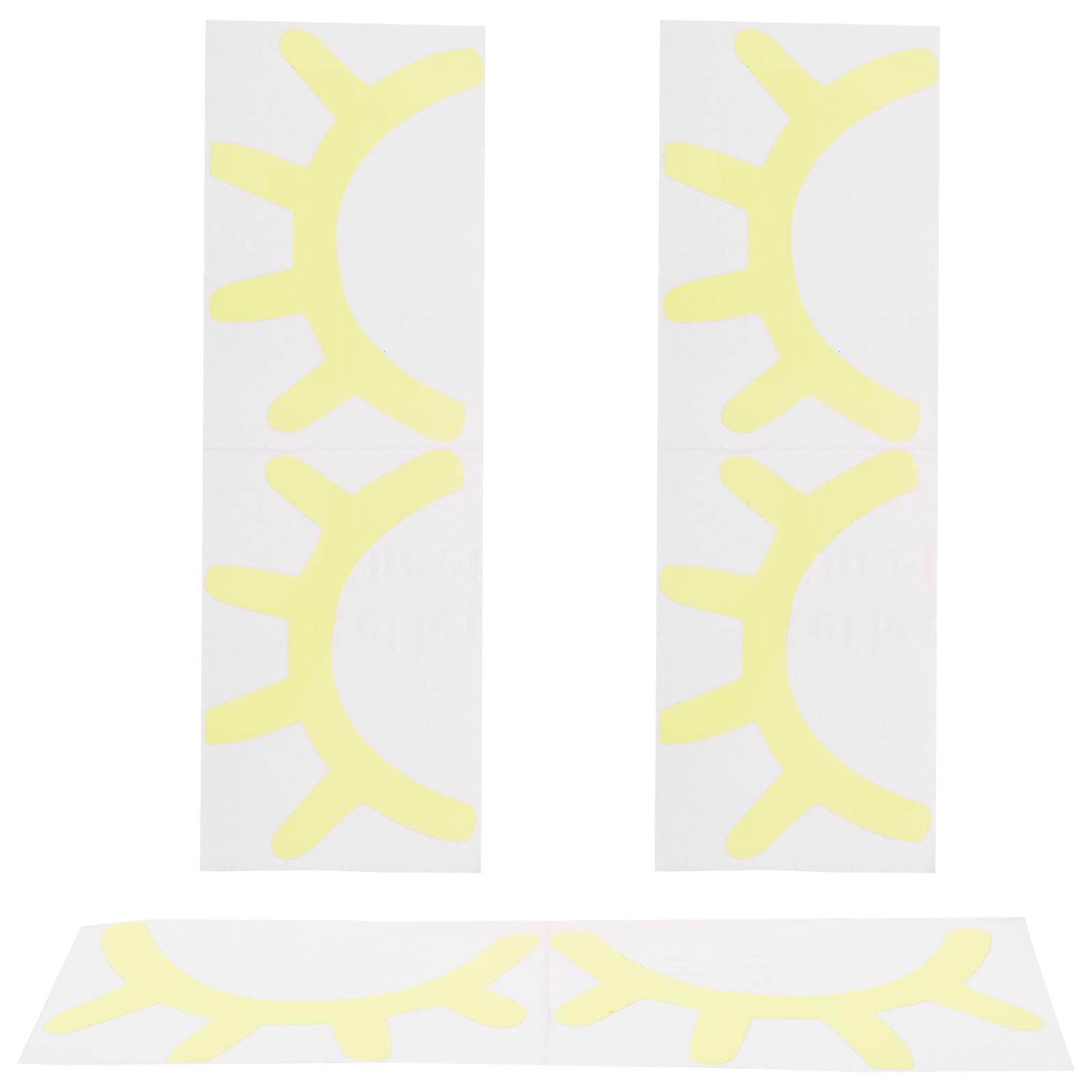 6 Sheets Decorative Glowing Eyelash Stickers For Room DIY Decoration Creative Design Glow In The Dark