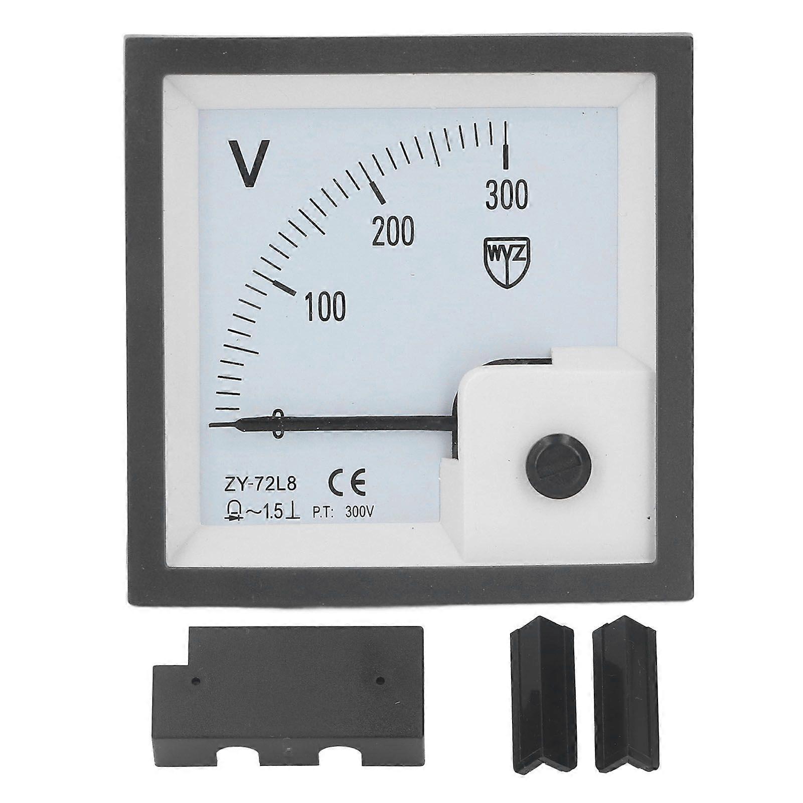 Analog Voltmeter 0300V Pointer Volt Meter Panel Needle Voltage Gauge for Equipment