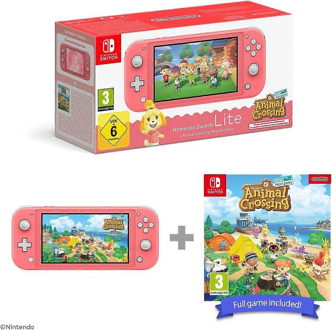Switch Lite Coral  Animal Crossing New Horizons