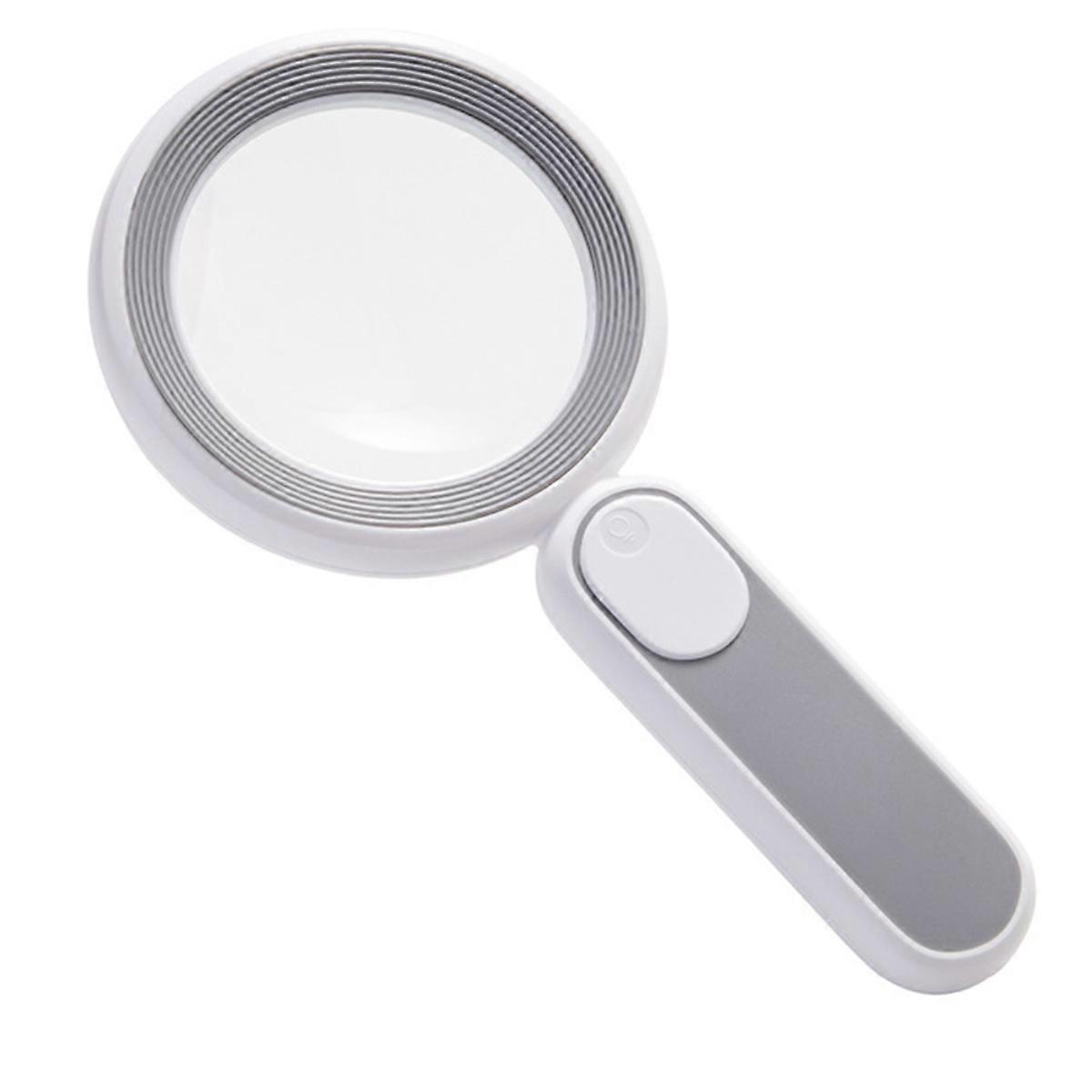 Handheld Magnifying Glass,21 LED Magnifier-3 Light Modes