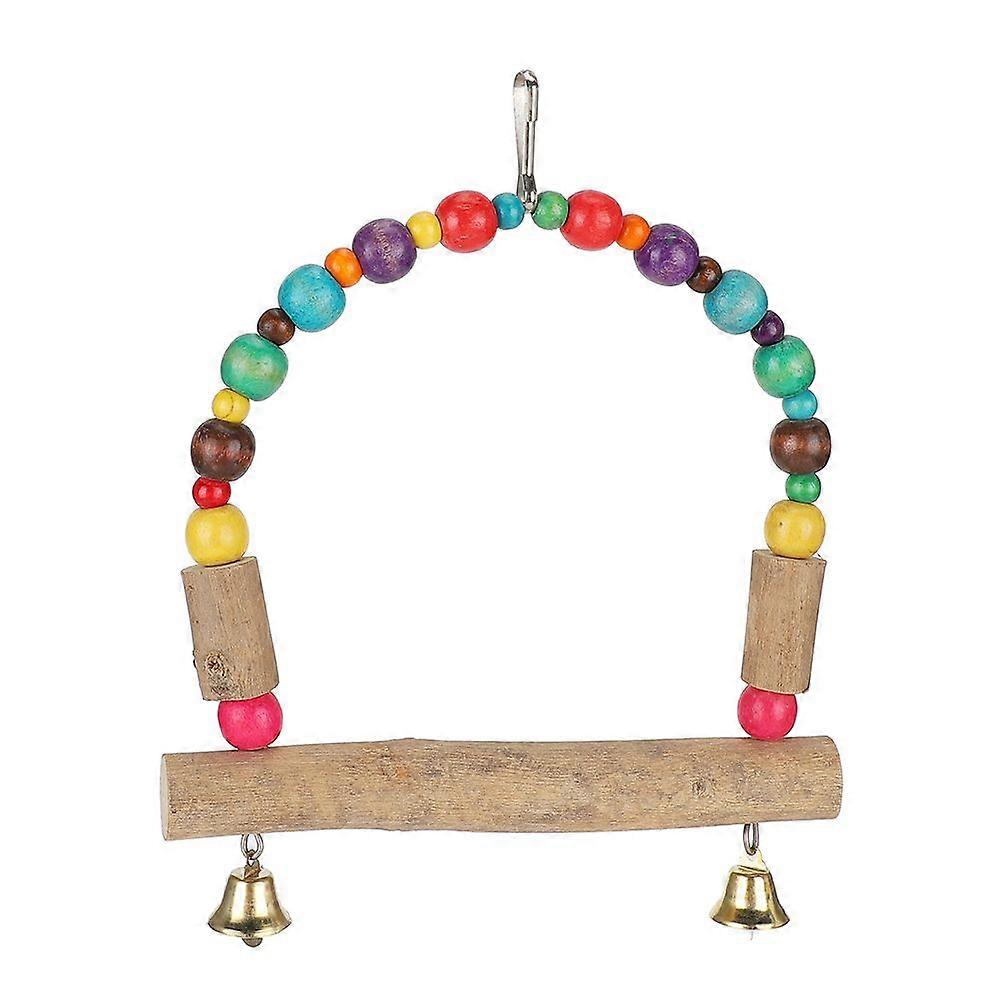 Wood Pet Small and Medium Parrot Swing with Hook Playing Biting Supply