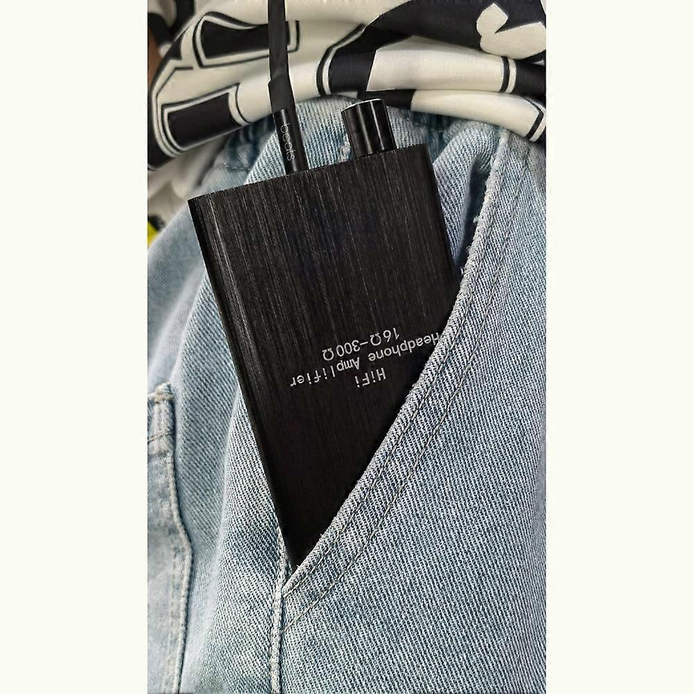 Portable Headphone Amplifier, 3.5mm Stereo Audio in/Out Support Volume Control with GAIN Switch