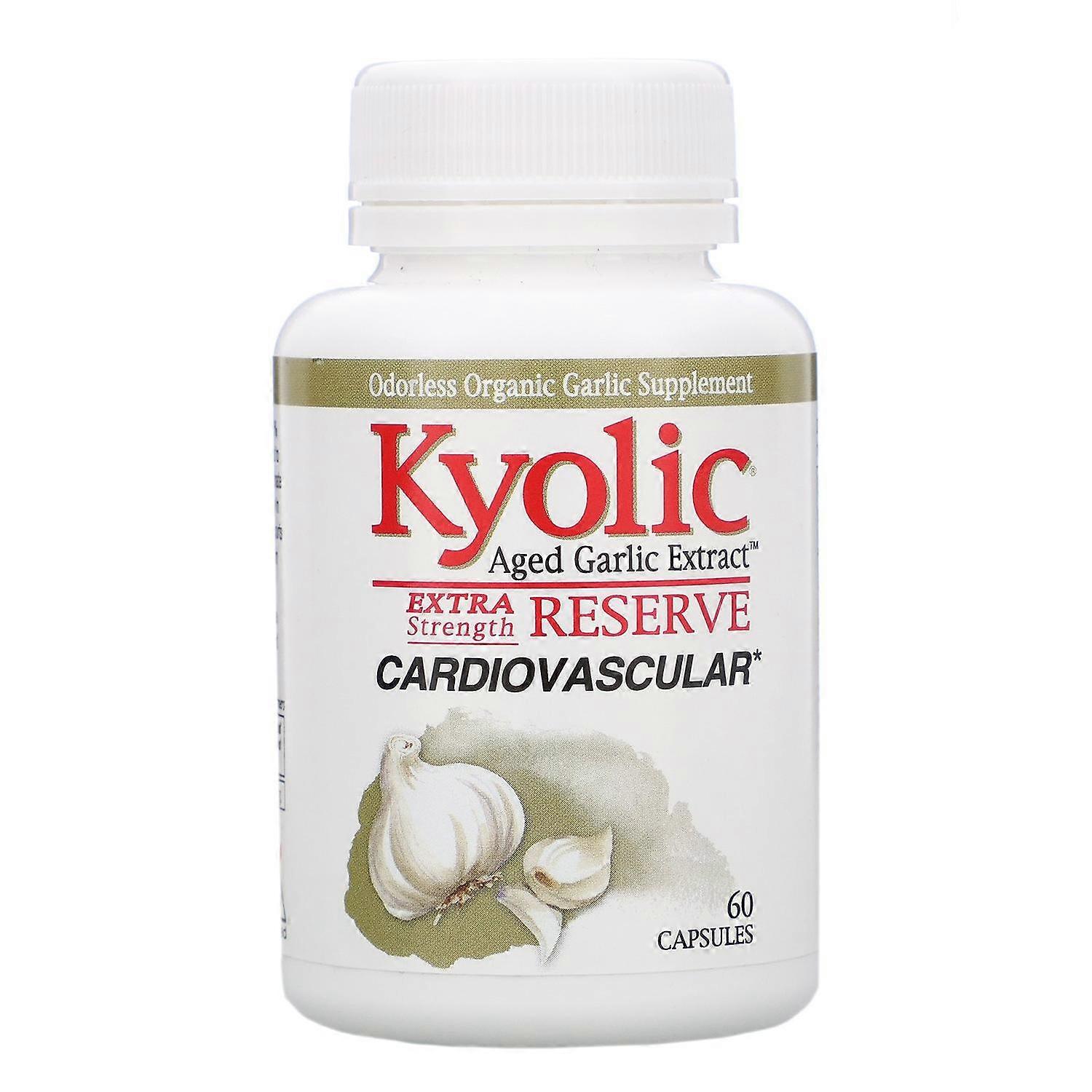 Kyolic, Aged Garlic Extract, Extra Strength Reserve, 60 Capsules