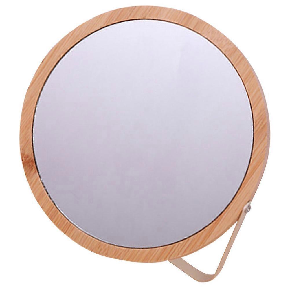 Desktop Makeup Mirror Folding Mirror with Stand 3Pcs Set Khaki