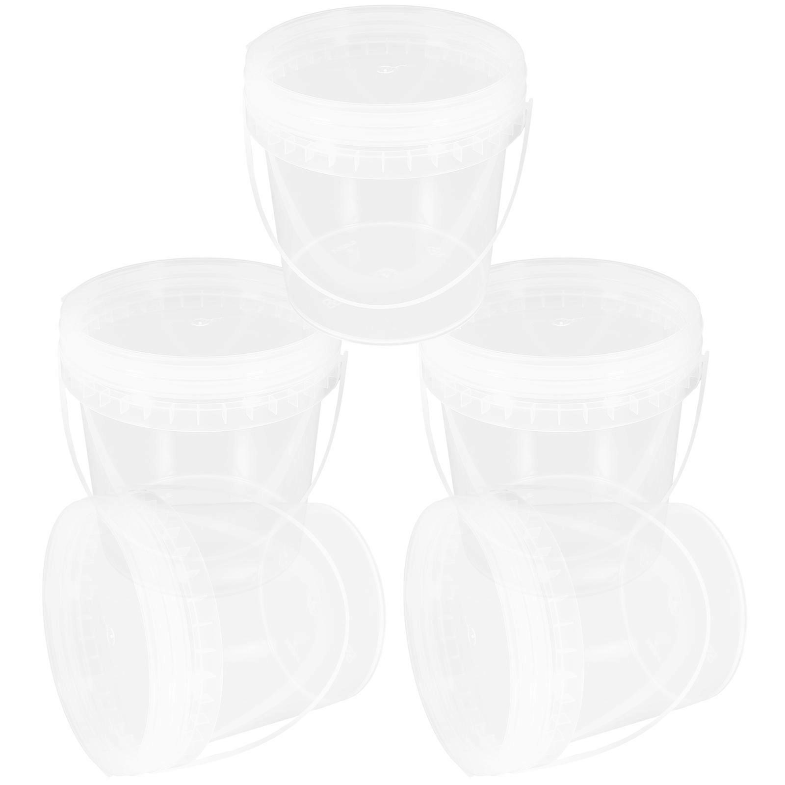 Ice Cream Bucket 5Pcs Reusable Beverage Bucket For Home Use 3.93X3.93X3.93In Food-Grade Plastic With Cold Storage