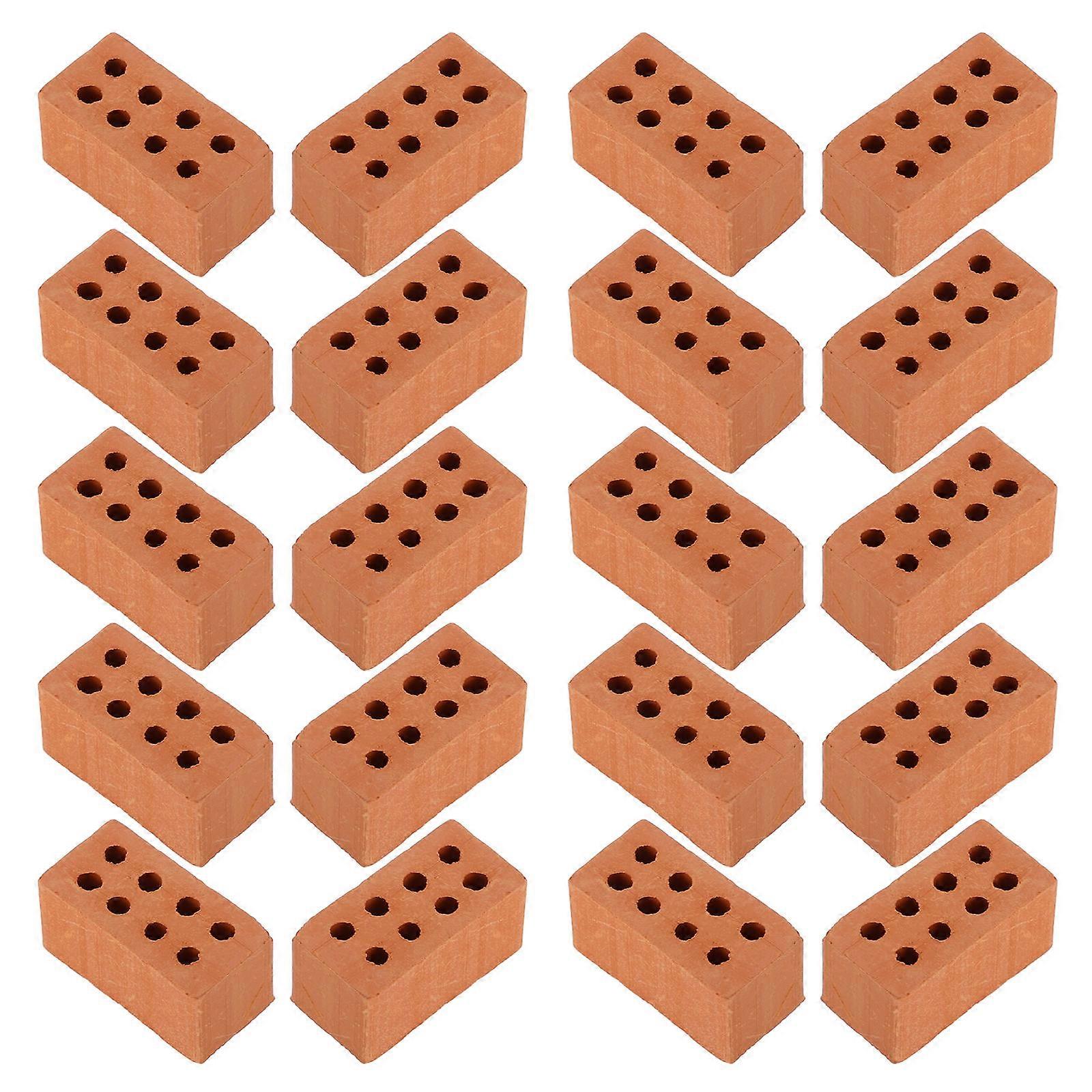 Durable Miniature Bricks Clay Craft Supplies for DIY 150Pcs