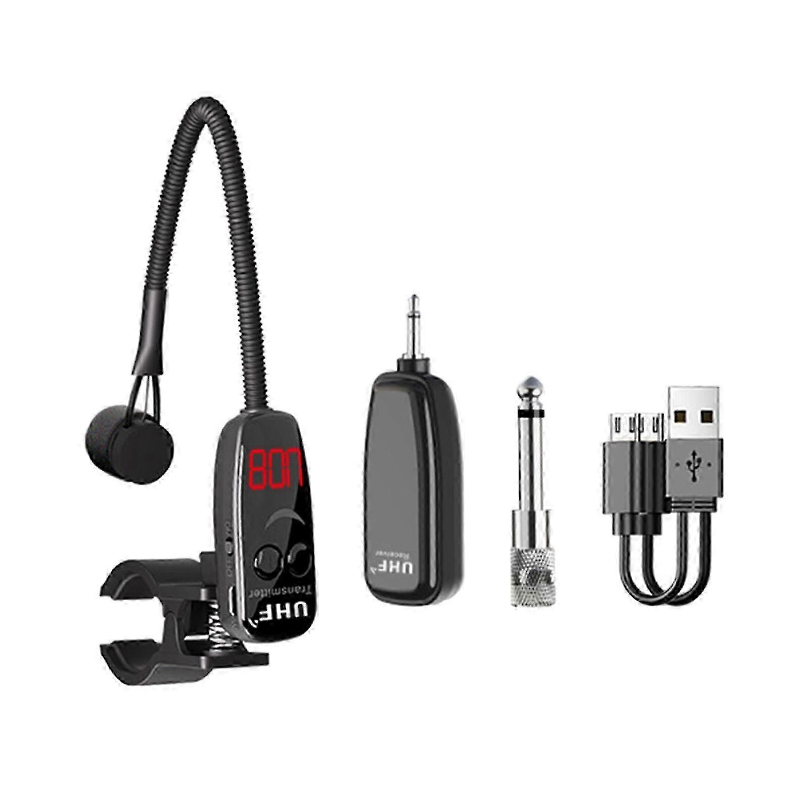 Wireless Instruments Pickup Clip on Mic for Outside Performance Sax Teaching 26s