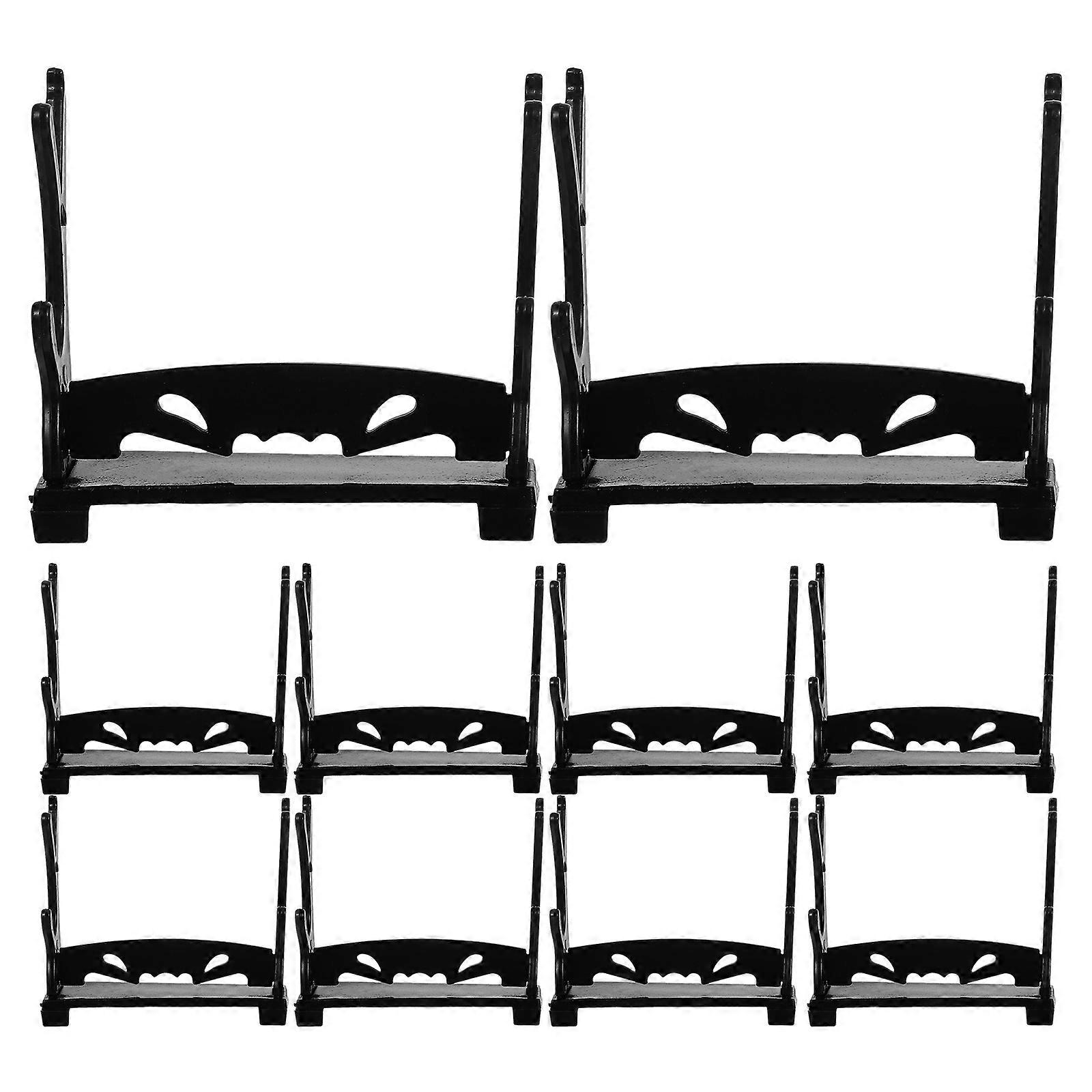 Black Plastic Sword Display Holder for Miniature with 80Pcs