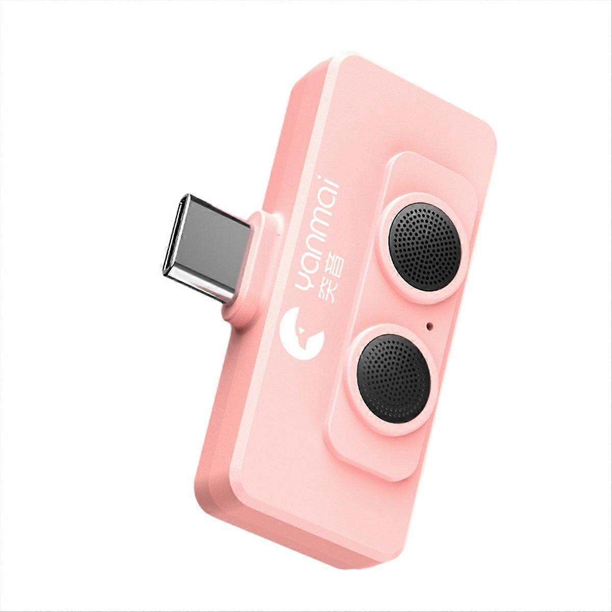R6 Dual Microphone for Vlogging, AI Noise Reduction, Pink