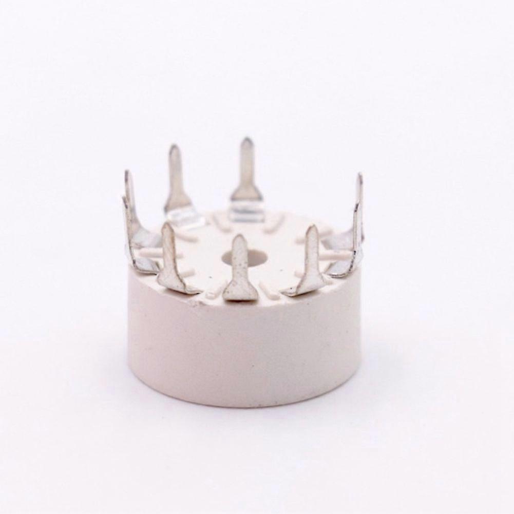 10PCS PCB Mount Plastic 9Pin Vacuum Tube Socket for 12AX7 Silver