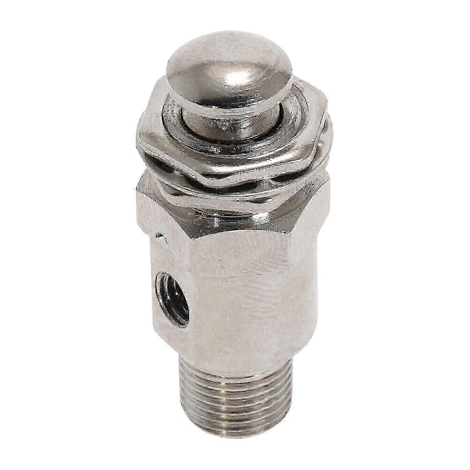 Air Pneumatic TAC-3P Push Button Switch Valve - 2 Port 3 Position, 1/8' Thread Diameter, Durable Metal Construction
