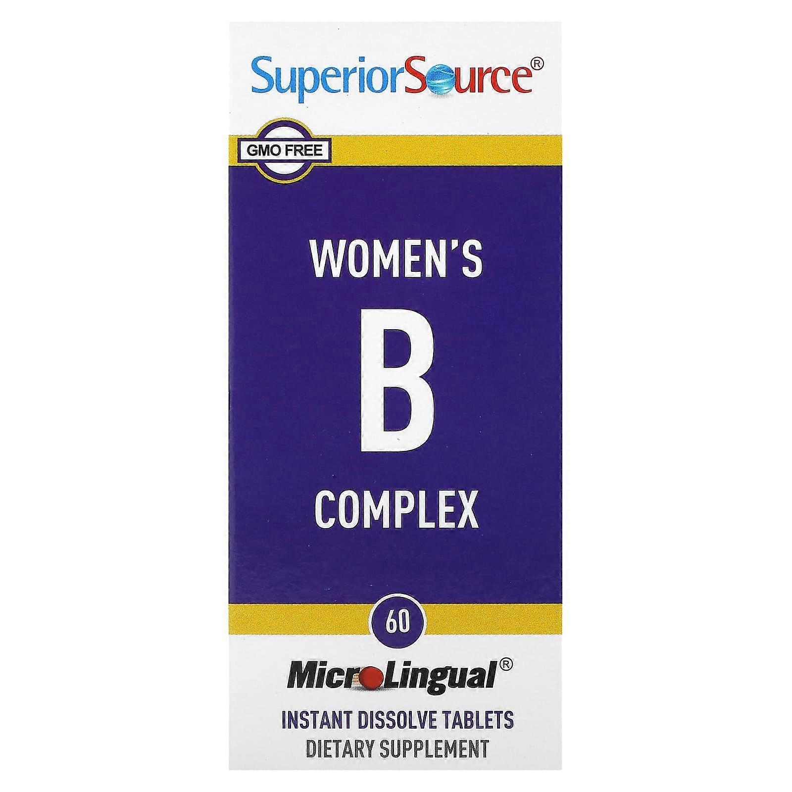 Women's B Complex, 60 MicroLingual Instant Dissolve Tablets