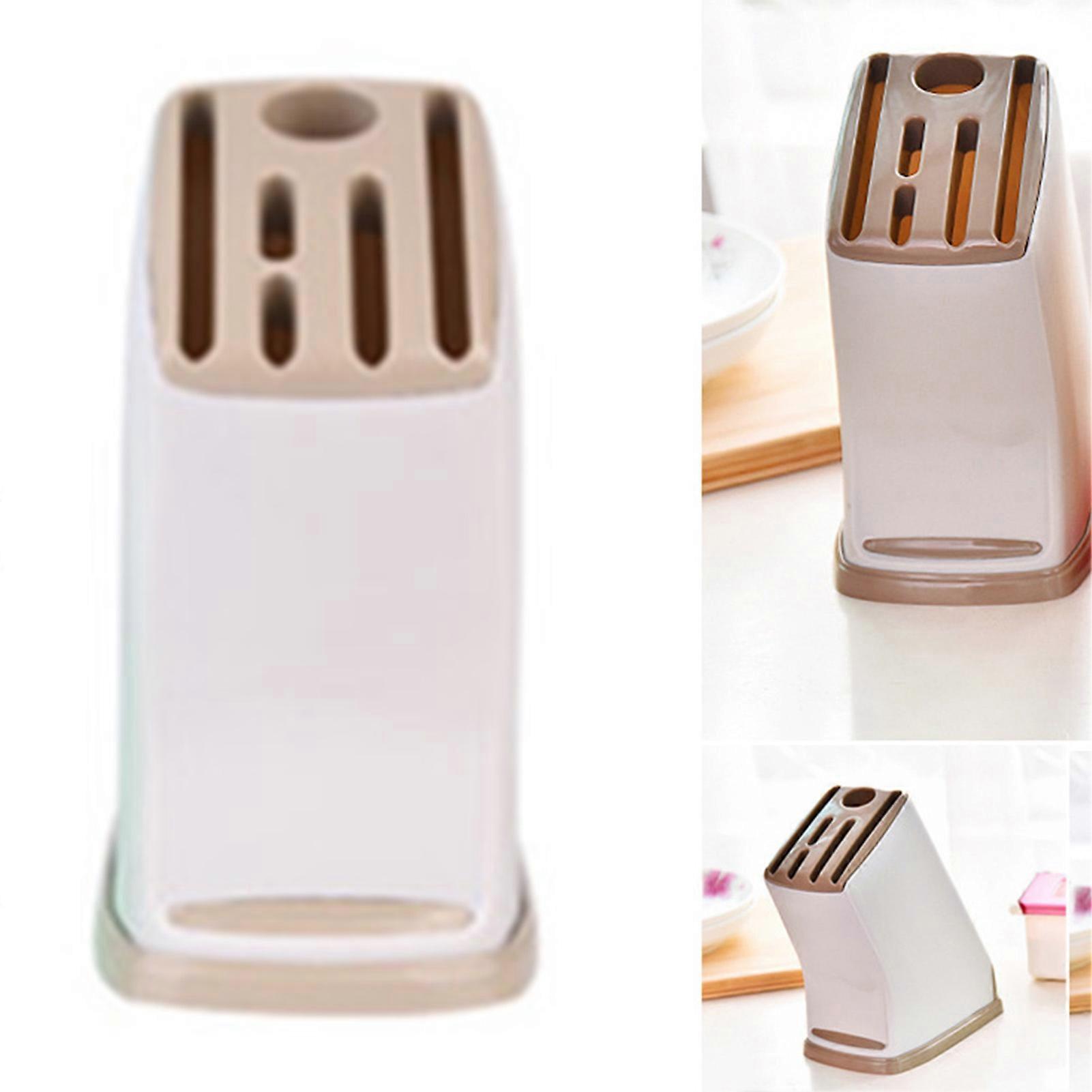 Plastic Knife Block Holder 178g Space Saving Kitchen Organizer