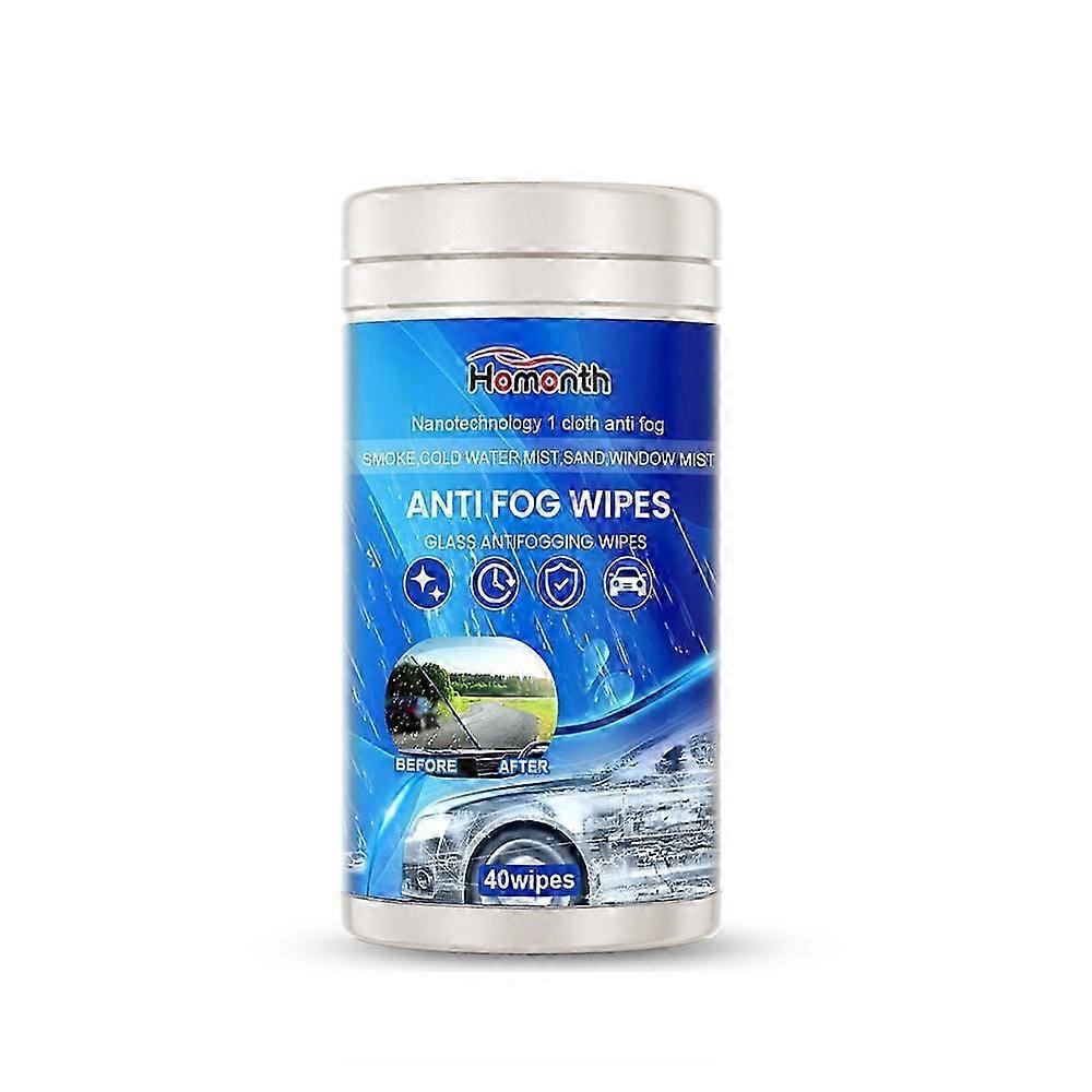 Car Anti-Fog Wipes, Windshield Rearview Mirror Glass to Remove Oil and Drain On Rainy Days Clear Vision