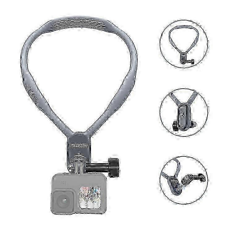 25-26 Magnetic Neck Mount for Telesin Te-hnb-001 Action Camera and Gopro Hero 9, 10, 11, 8, 7 with Insta360 Go 2 Compatibility