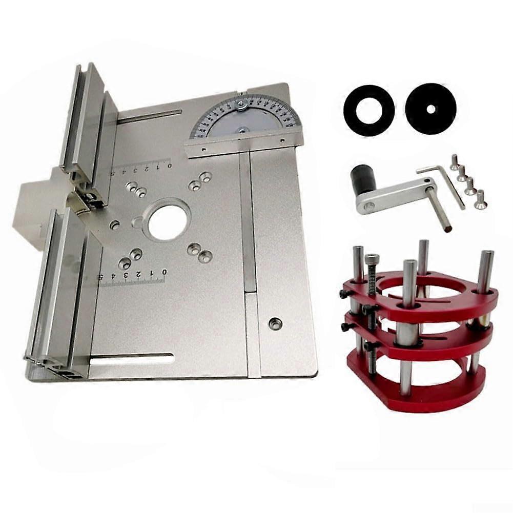 Router Table Insert Aluminum, Silver, Universal Fit, Woodworking Applications