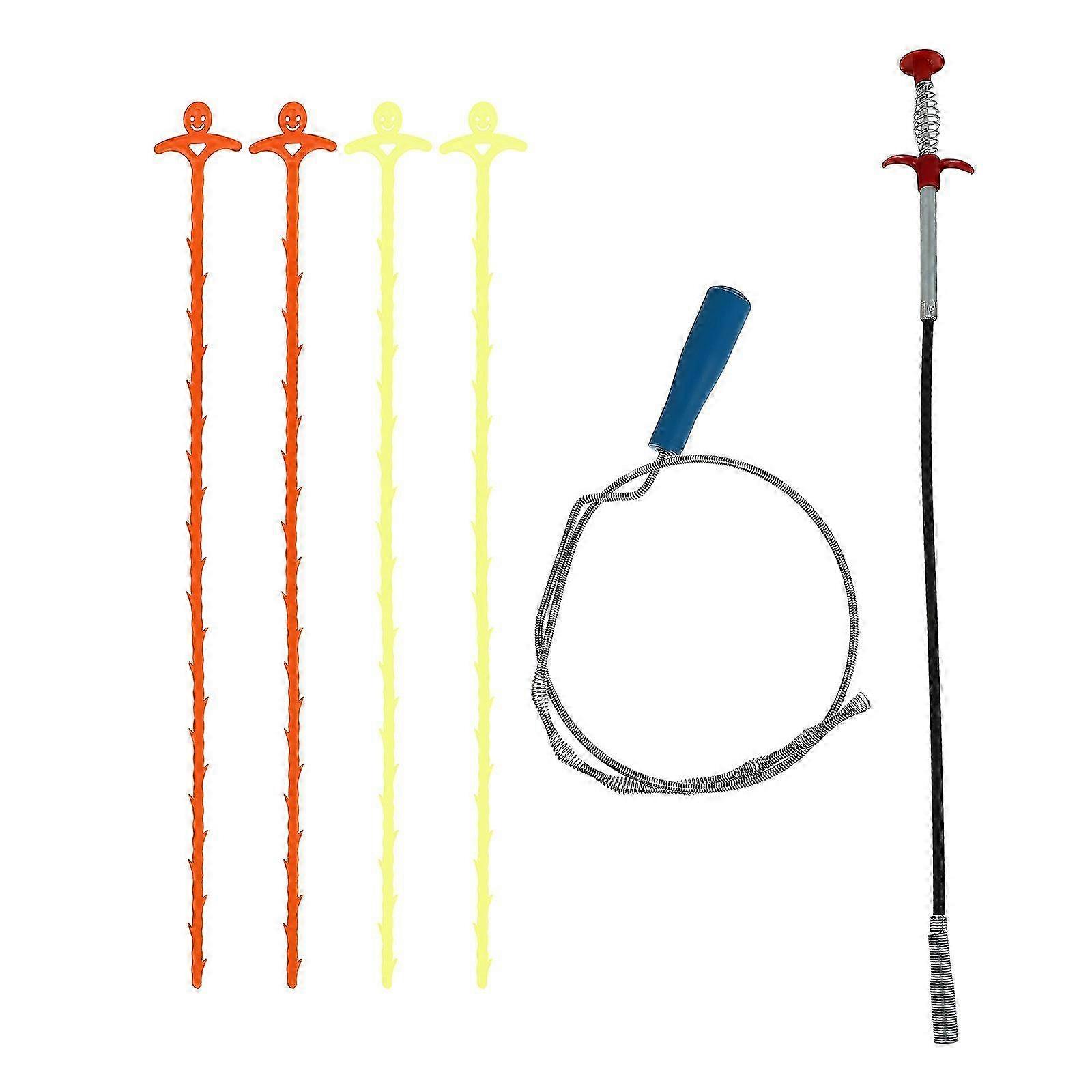 Pipe Tool Drain Hair Grabber Clog Opener Shower Drain Clog Remover Drain Cleaner Tool Plumbing Drain Clog Remover Tool 25-26s