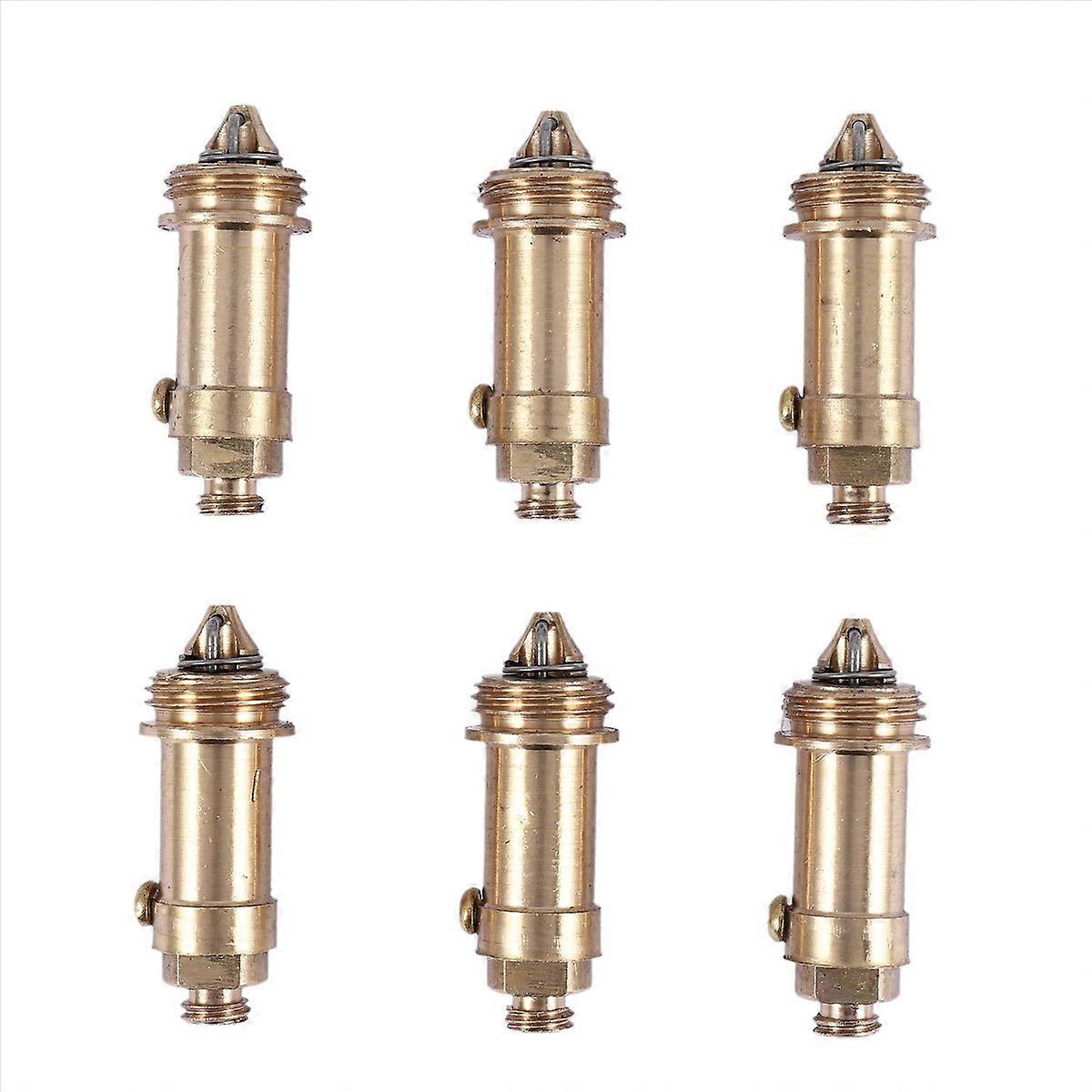 6 PCS Sink Plug Basin Bath Waste Click Clack Spring Brass Plug Bolt