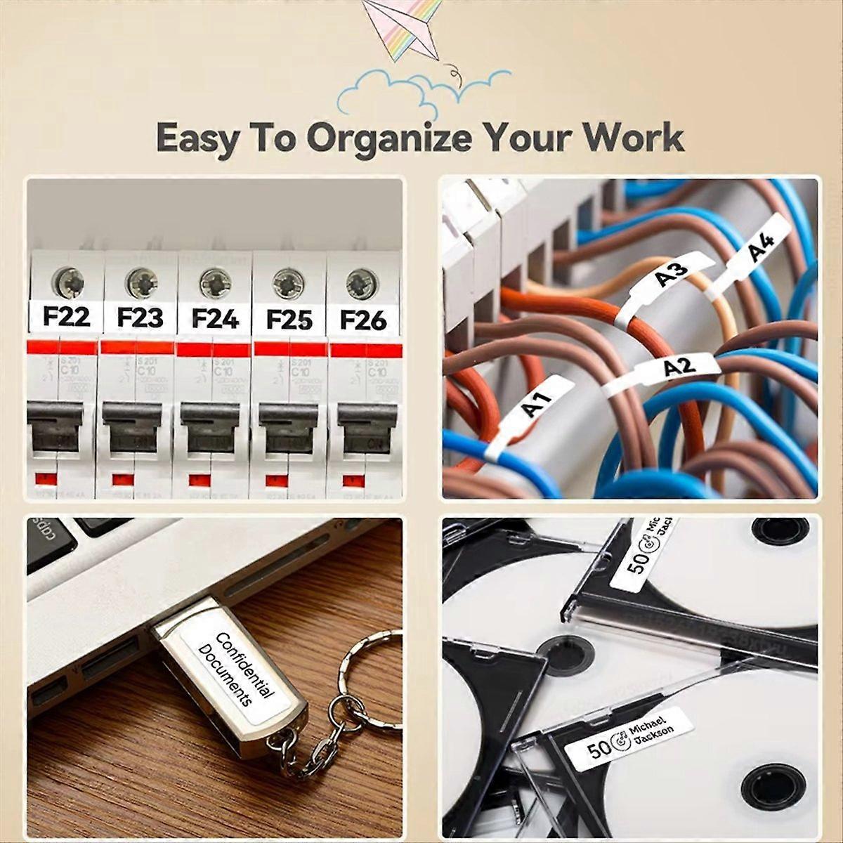 Portable Label Maker P12 Wireless Bluetooth for Storage Office Home,C