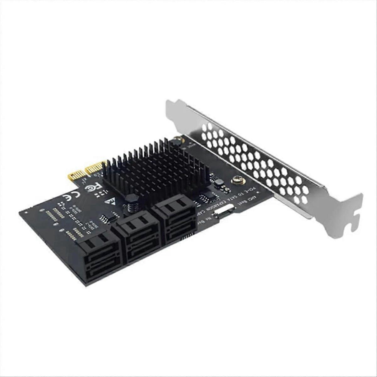 PCI-E to 6-Port SATA3.0 Expansion Card 6Gbps Desktop Adapter