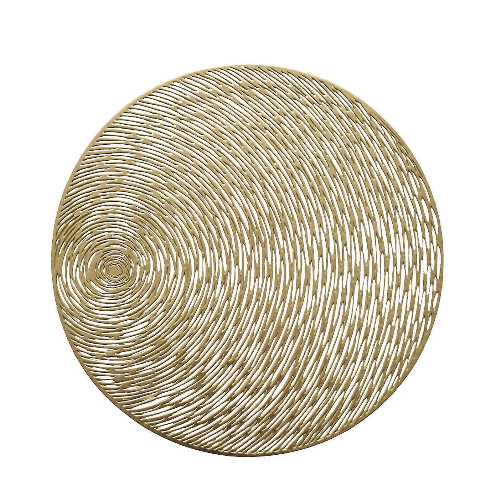 Giyblacko Dining Table Place Mats Round Shape Vinyl Placemats Pretty Elegant Easy To Clean Table Mats For Dinner Party Decoration