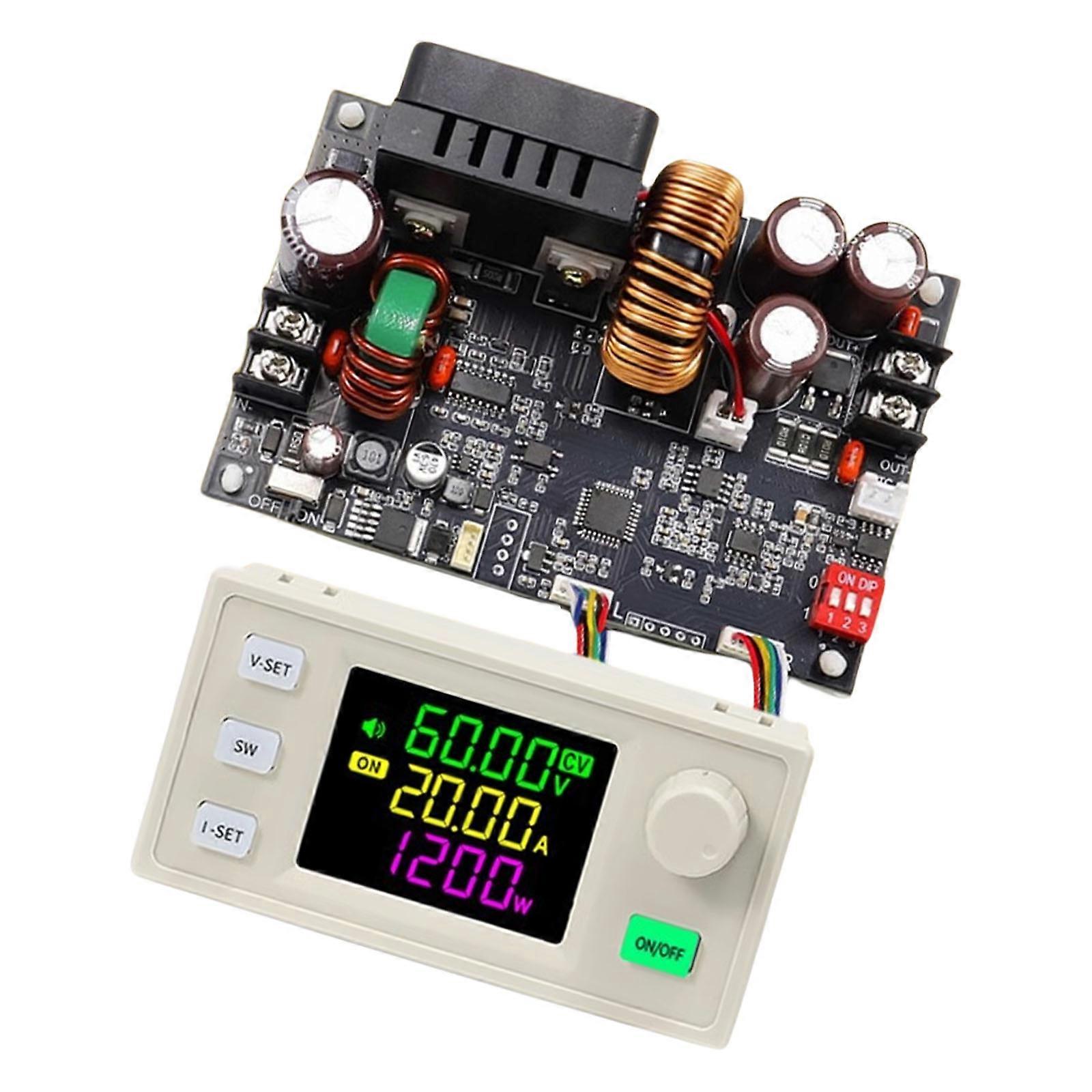 20A 1200W Adjustable Direct Current Stabilized Voltage Power Supply Base Plate Constant Voltage Current Step Down Multicolor