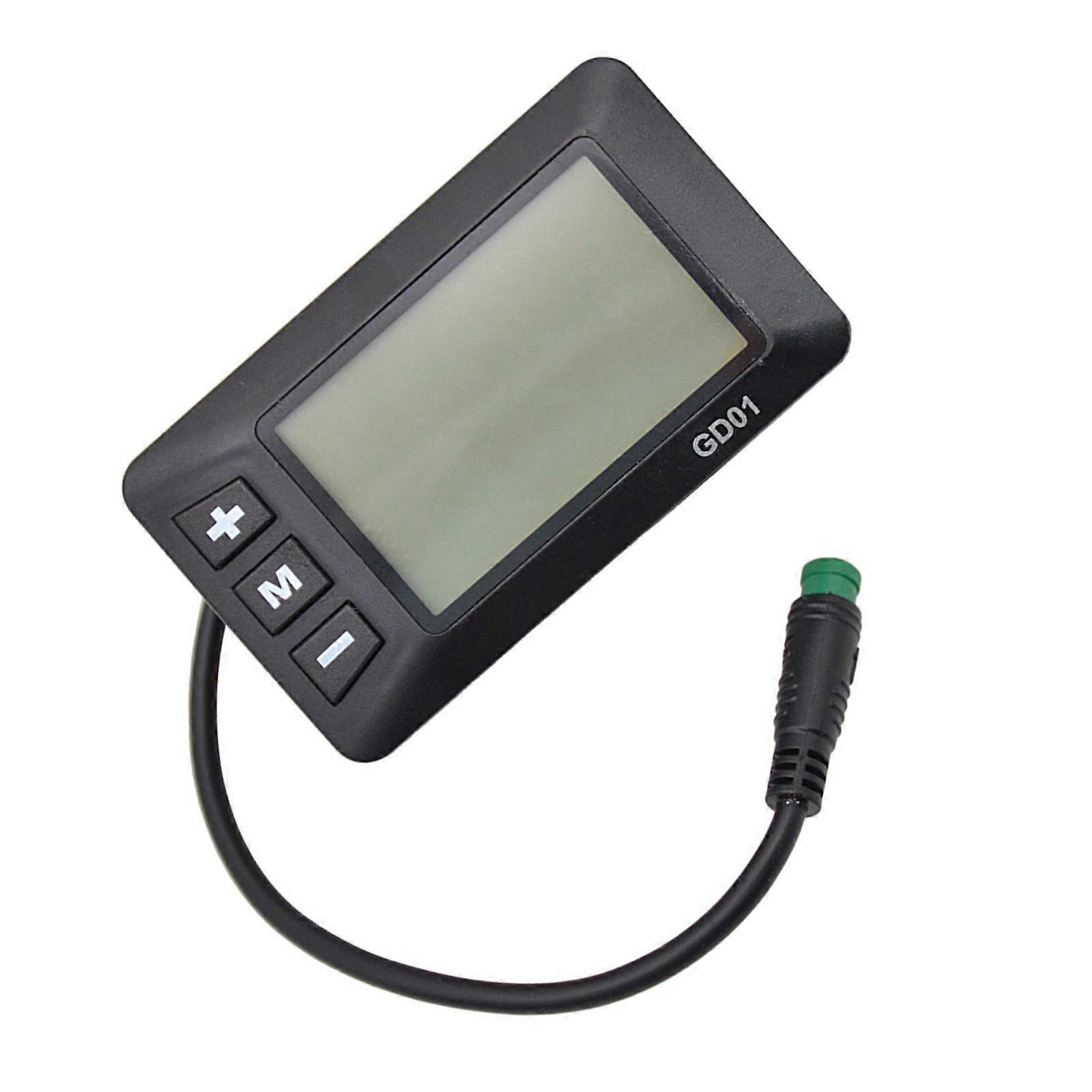 Electric Display for 22.2mm Handlebar Electric Bike Scooter Speedometer Odometers 5Pin Plug Control Panel LCD Display Multicolor