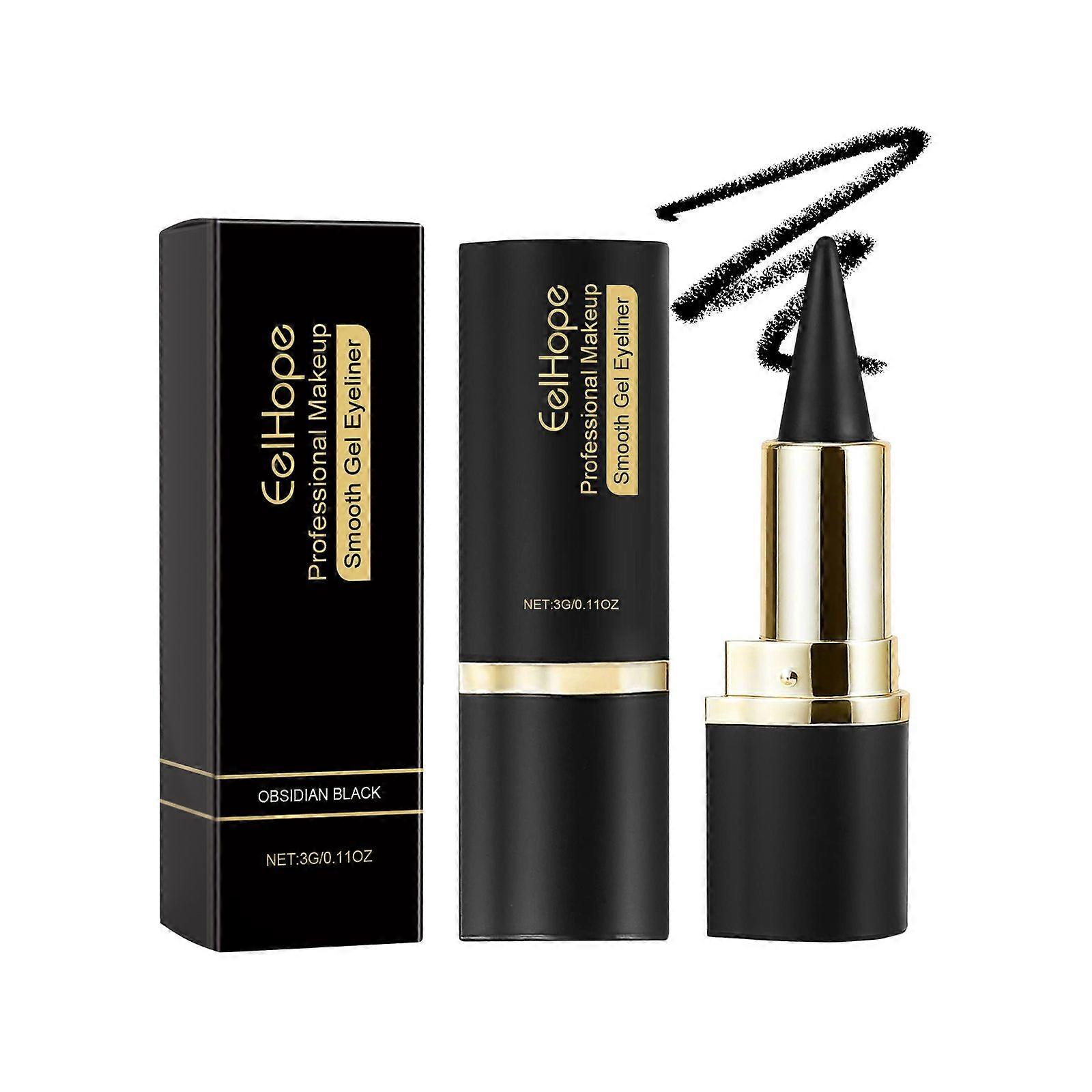 Eelhope Phantom Creamy Eyeliner (Obsidian Black) Long-Lasting Smudge-Free Smooth Color Rendering Single Head Multicolor Solid Creamy Eyeliner