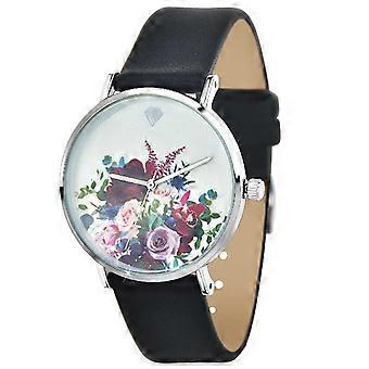 Relógio Feminino MF515 - Pulseira de Couro Preto