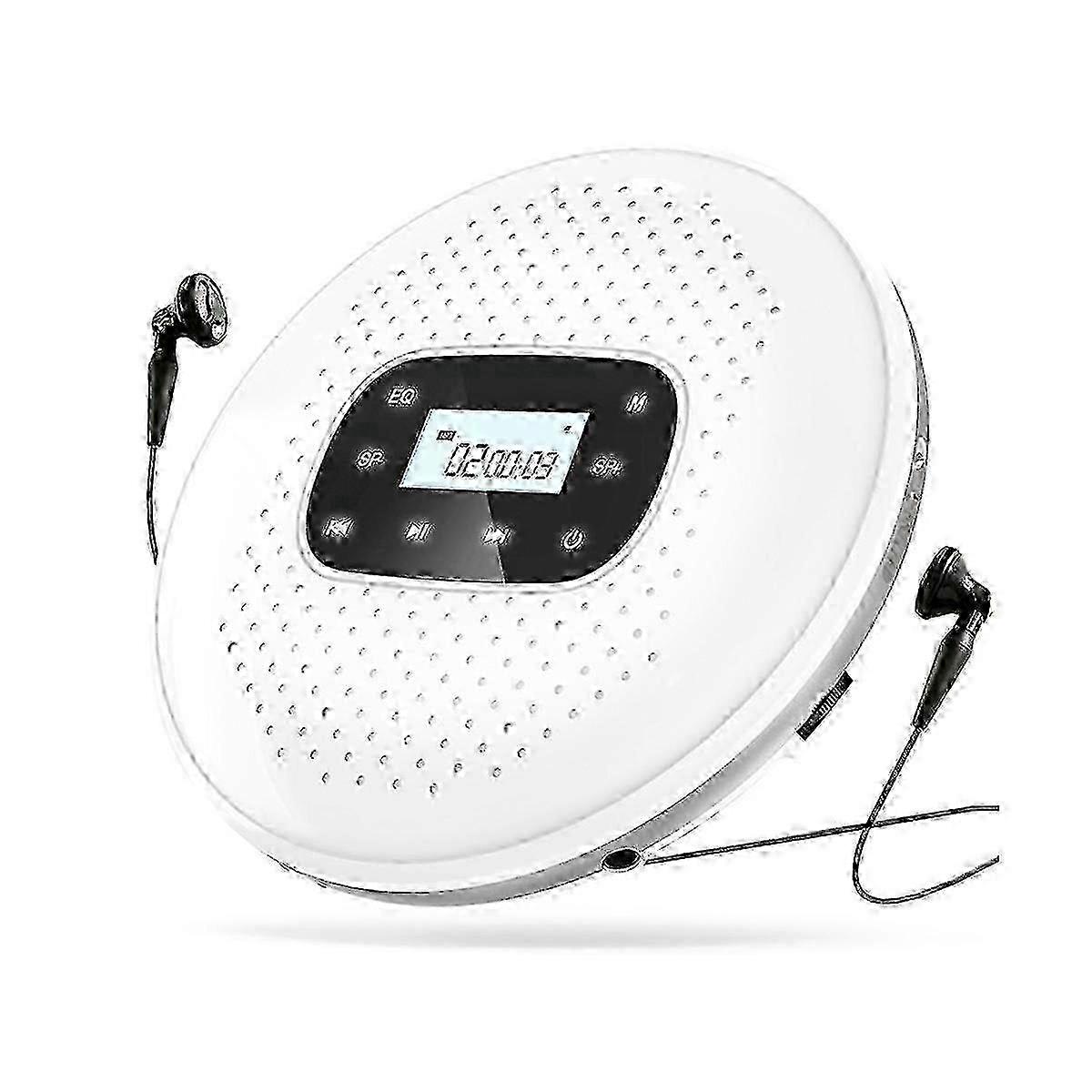 Portable CD Walkman Rechargeable Intelligent Touch Screen CD Player Digital Display Stereo Speaker w