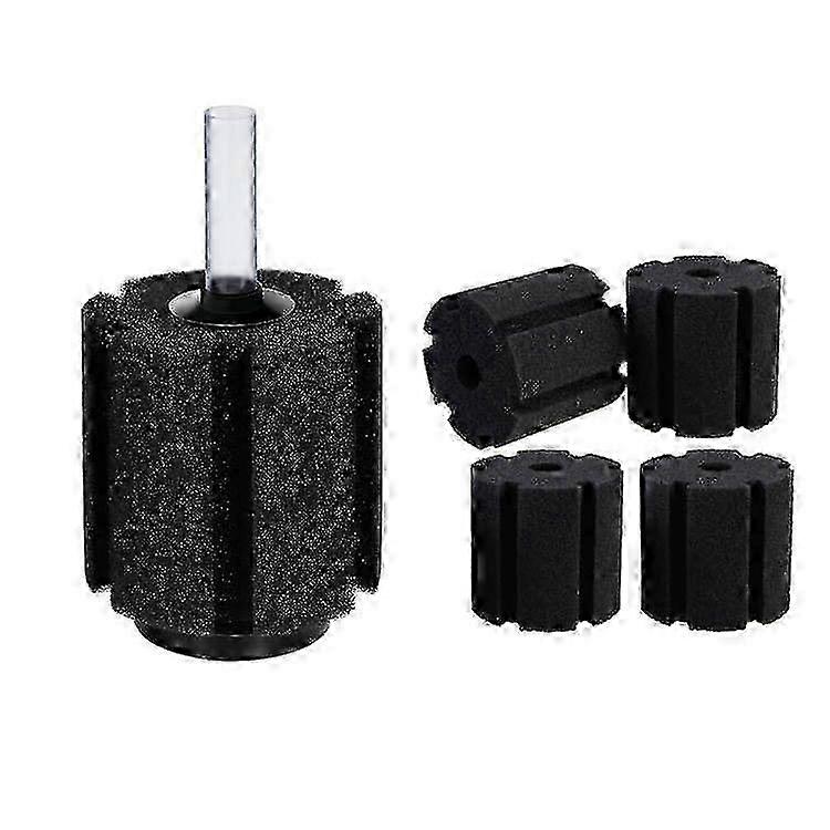 Aquarium Bio Sponge Filter up to 60Gal 1pc Bundle with 4pcs Sponge Filter Replacement