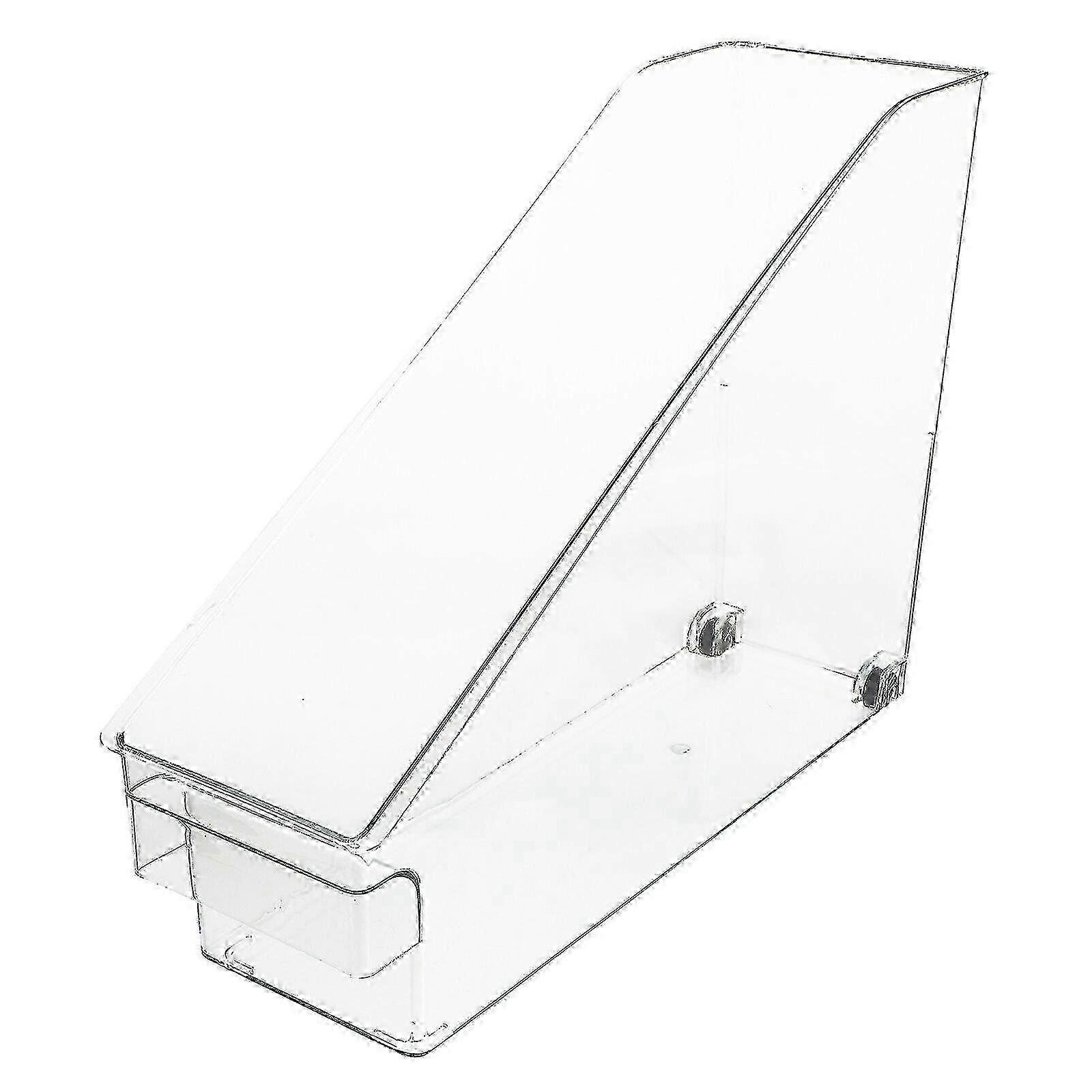 1pc Multipurpose Transparent Plastic Book Storage Box