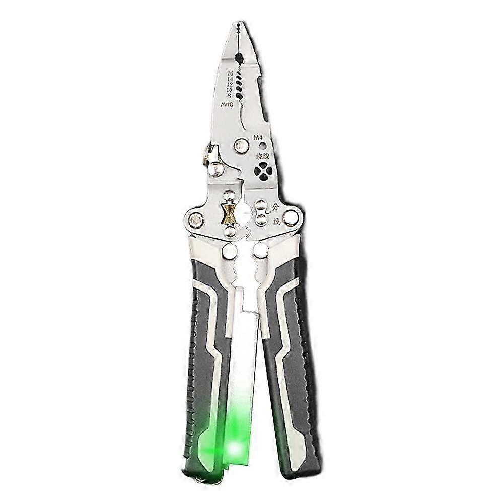 Multifunctional home wire stripper electrician pliers with voltage tester and_yyc