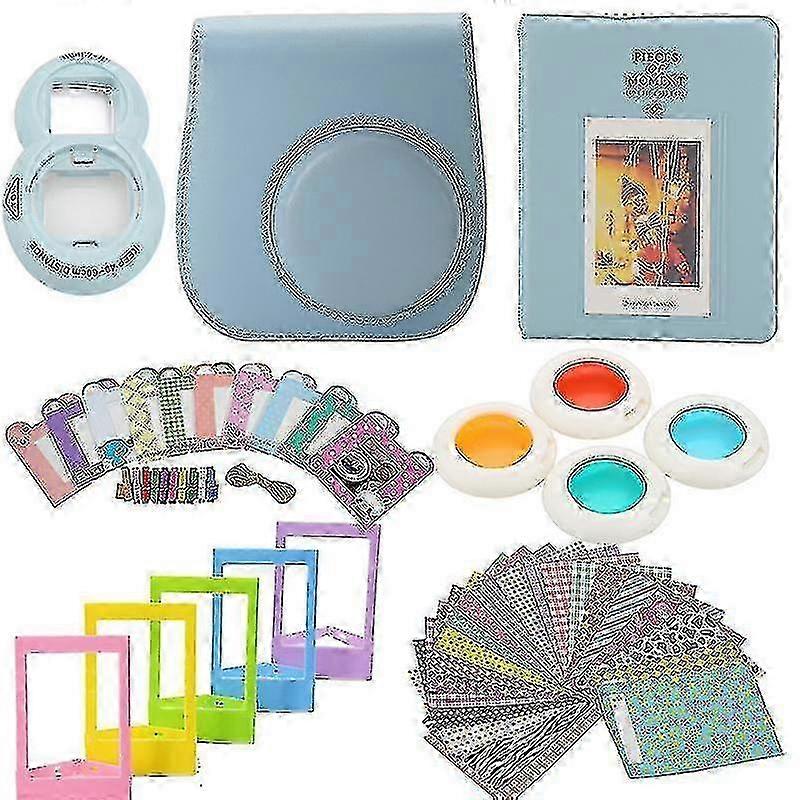 Fuji Instax Mini 8/9 Light Blue Accessory Set