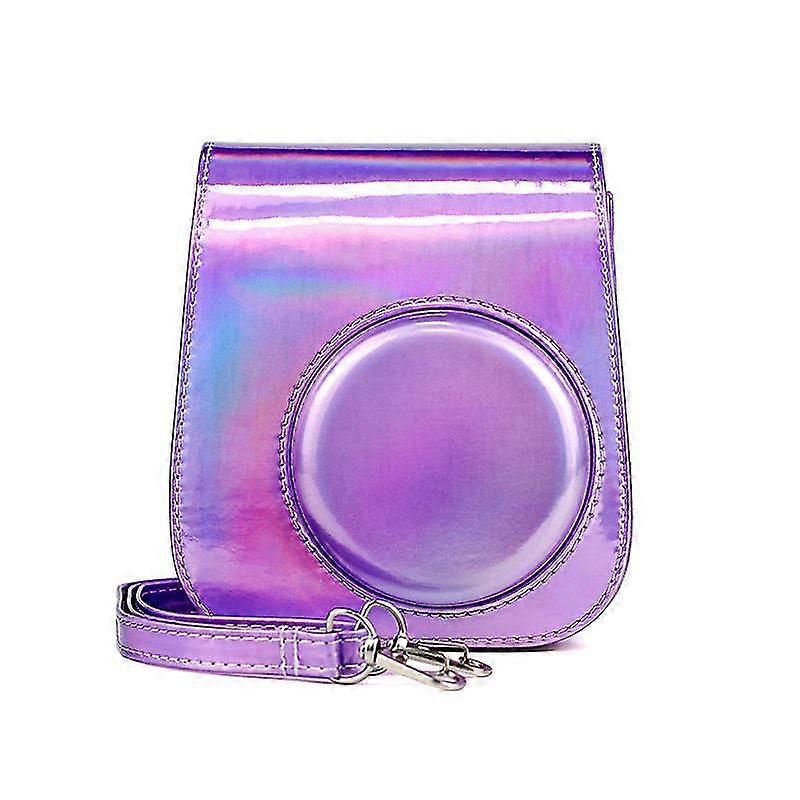 富士フイルムインスタックスミニ11用ケース、ショルダーストラップ付きソフトシンセティックレザー製保護ケース