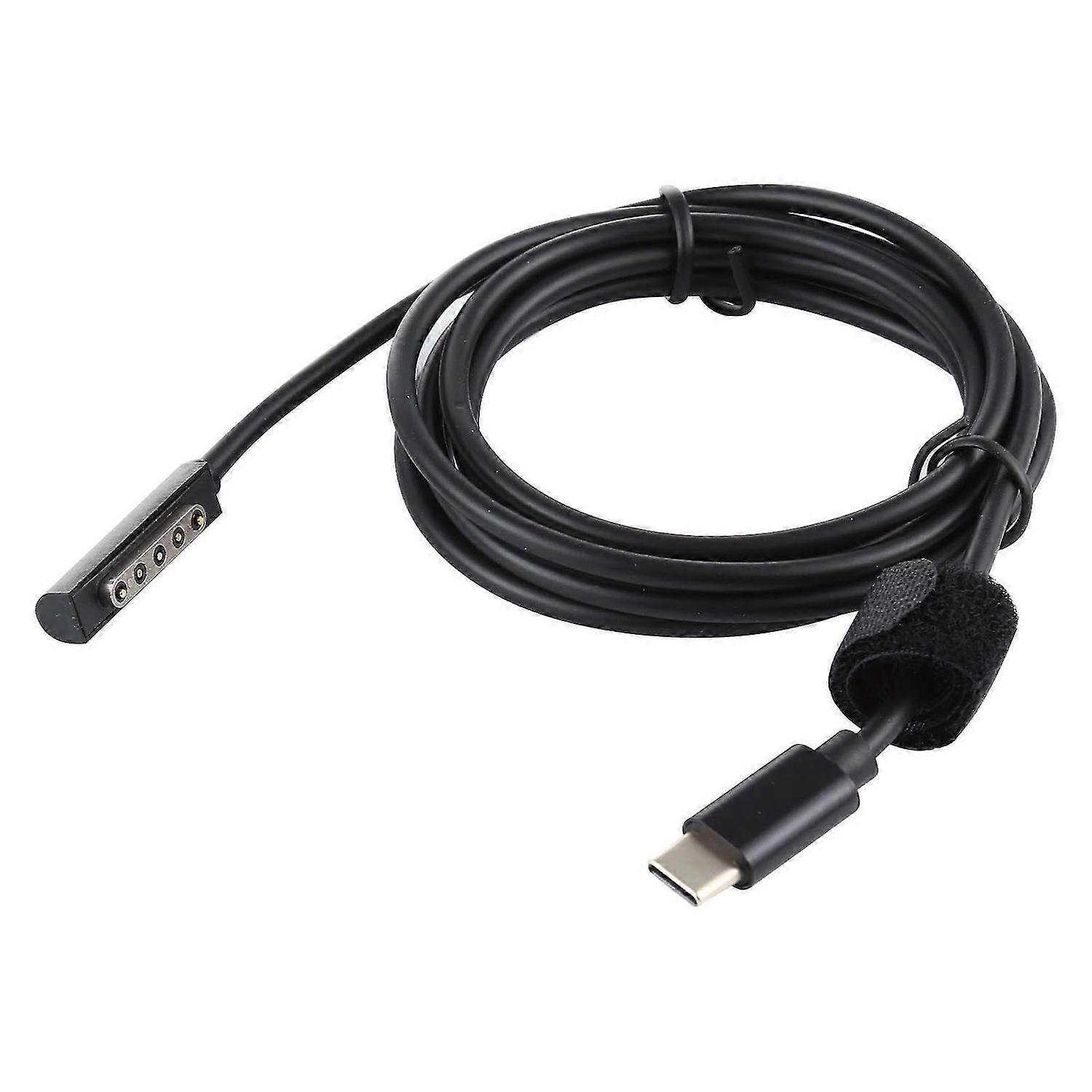USB-C / Type-C Power Supply PD 65W Fast Charging Cable for Microsoft Surface Pro 2, Cable Length: 1.5m