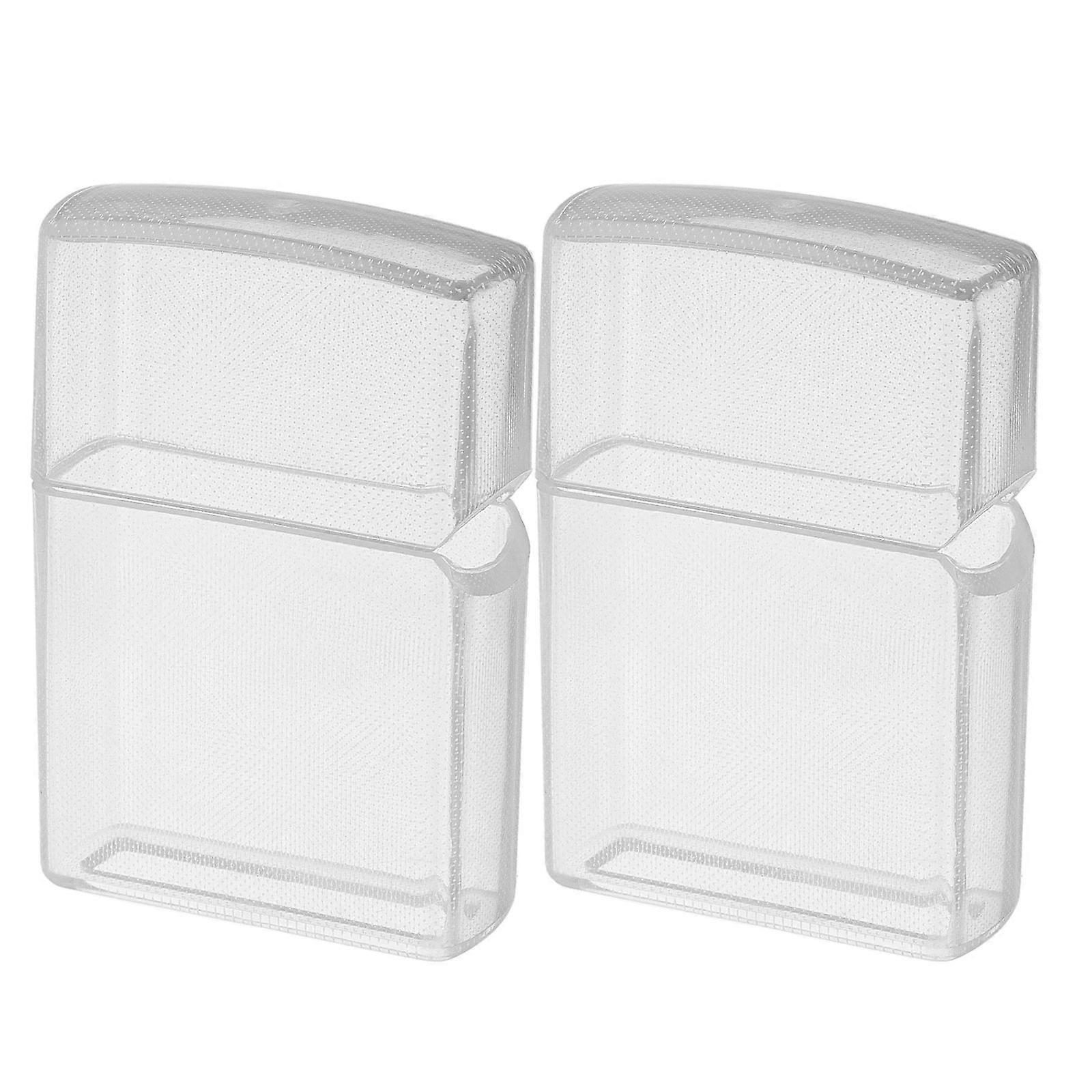 Transparent Plastic Lighter Protector Case for Kerosene 2Pcs