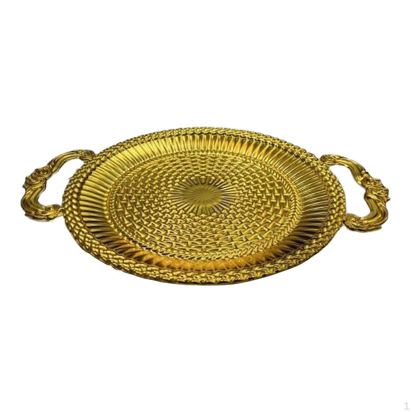 Cake Serving Tray Decorative Candy Dish Multi Use Platter Plate Elegant Fruit Bowl for