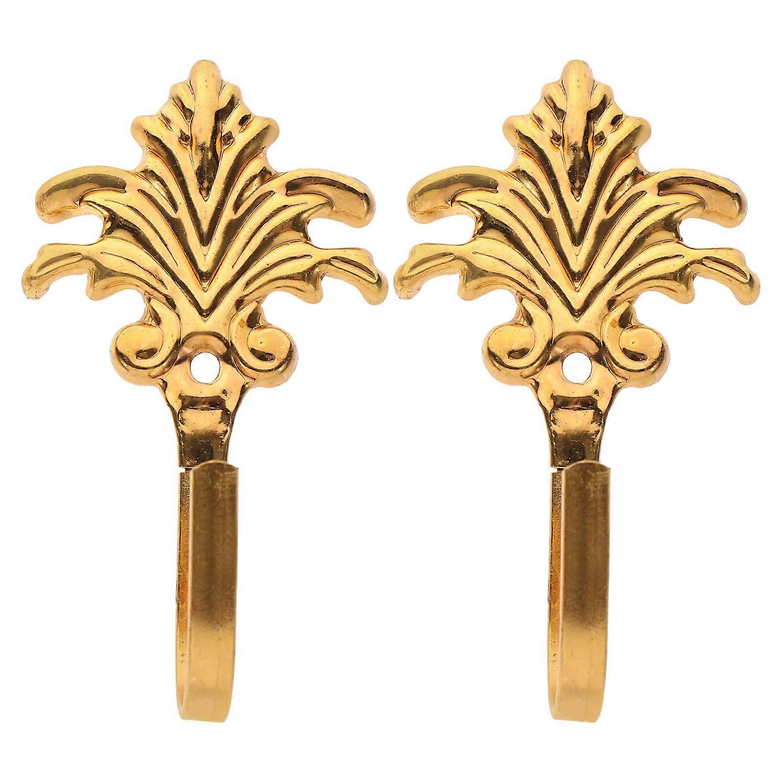 Metal Curtain Holdbacks Curtain Tieback Hook for Shower Use 2Pcs