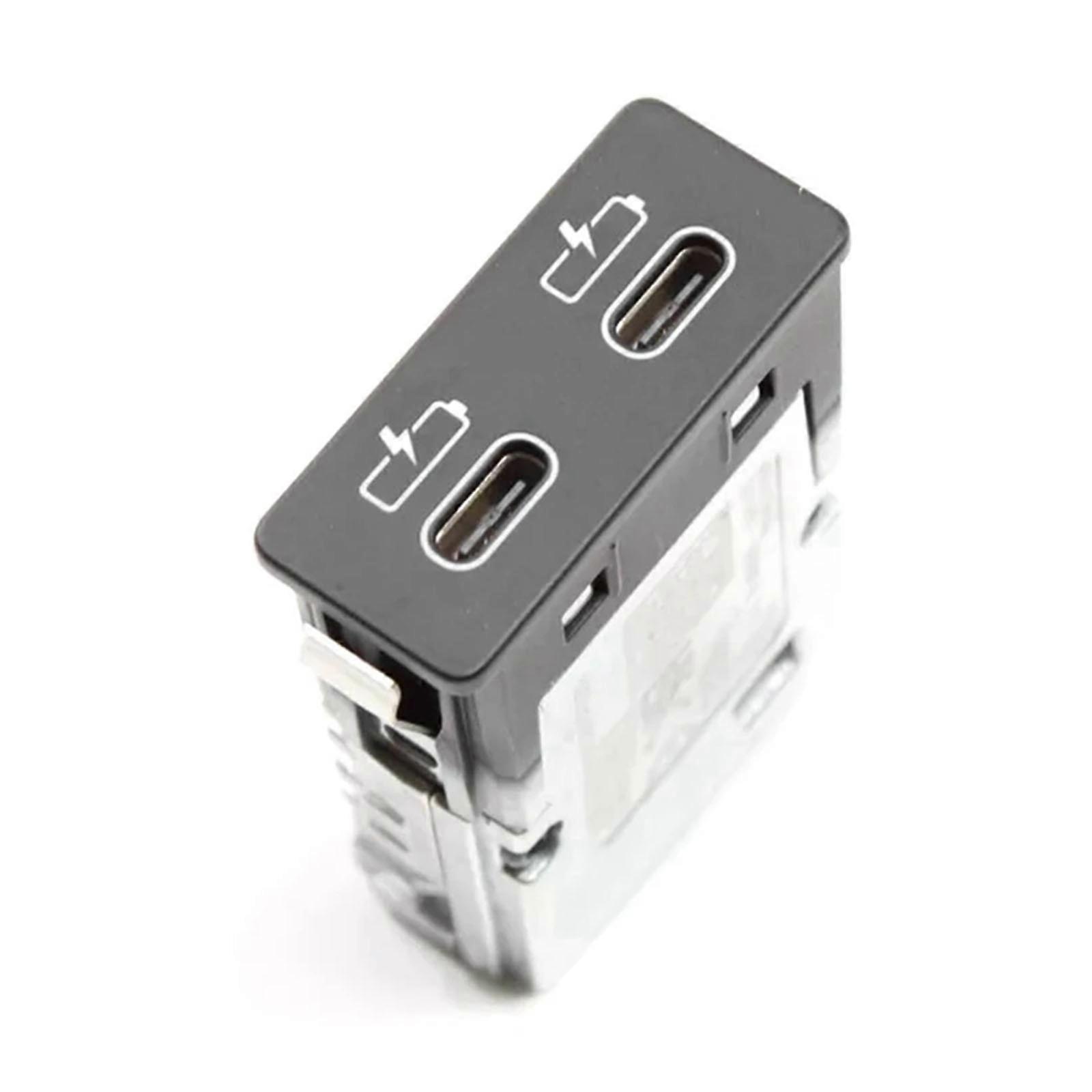 Double Type C Car Power Adapter For G82 G83 F39 F40 F44 F45 F46 F48 F49 Vehicles Dust Cover Shock Proof Efficient Build Multicolor