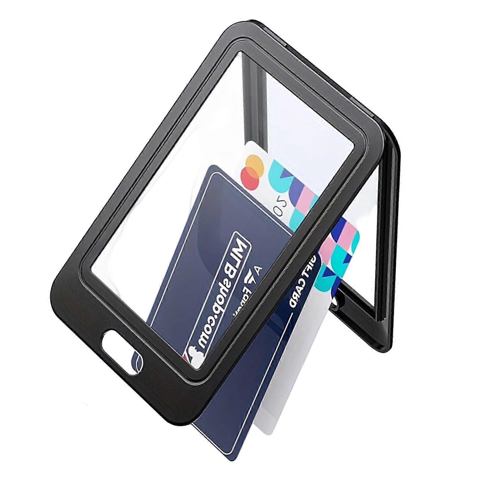 2 ID Badge Holders,Card Case with Double-Sided Clear Window Work Badge Holder for Office,Hospital,Exhibition,School Multicolor