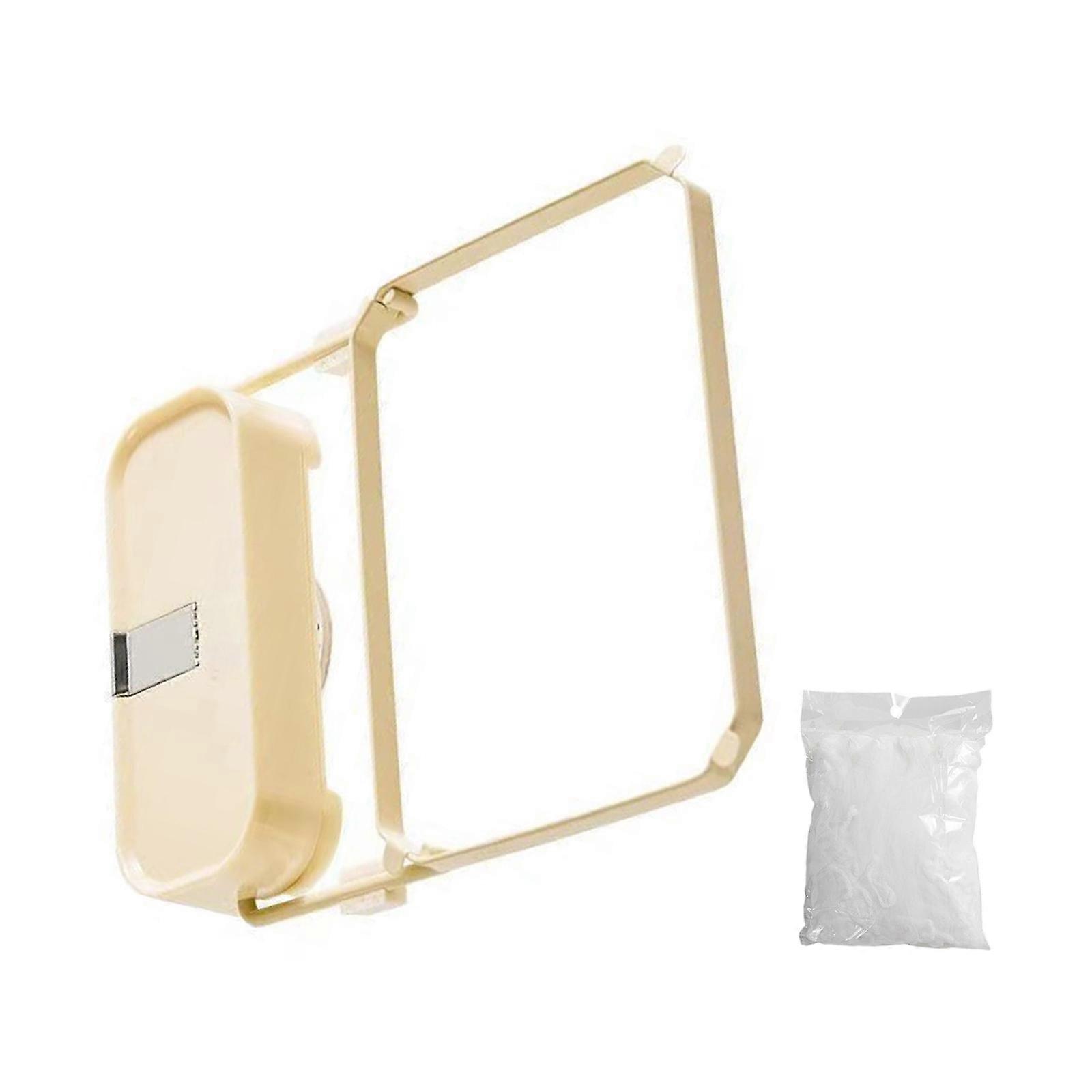 Kitchen Sink Filter Rack With 100Pcs Net Filter Bag Sink Filter Holder Food Catcher Waste Strainer Easy to Install  Milk silver