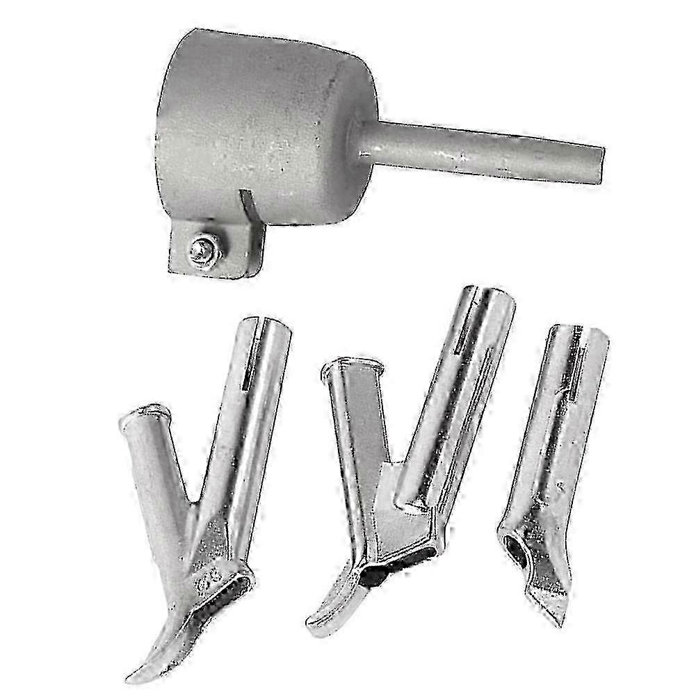 4pcs/set 8mm Round Triangular Speed Welding Nozzle Tacking Nozzle For Hot Air Welder Torch Welding Plastic Rods