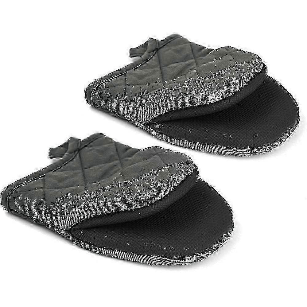 Short Kitchen Oven Mitts Pair Heat Proof For High Temperature Cooking